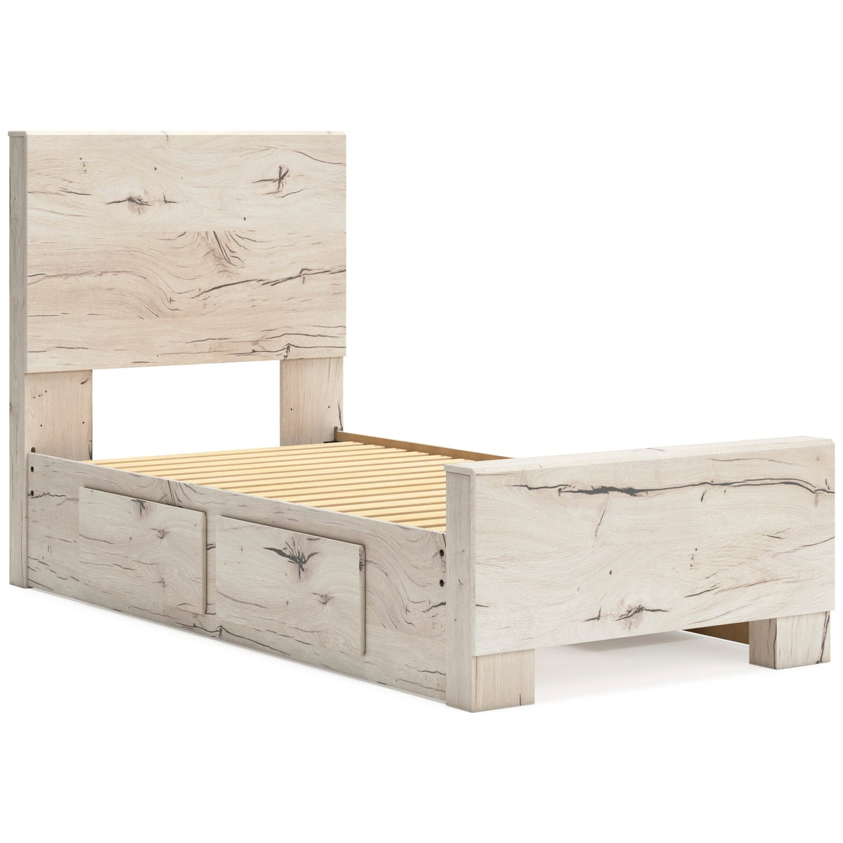 Lawroy Twin Panel Bed with Storage Beds| Ashley Homestore