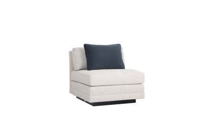 Layal Chic Navy Armless Chair - Al Rugaib Furniture