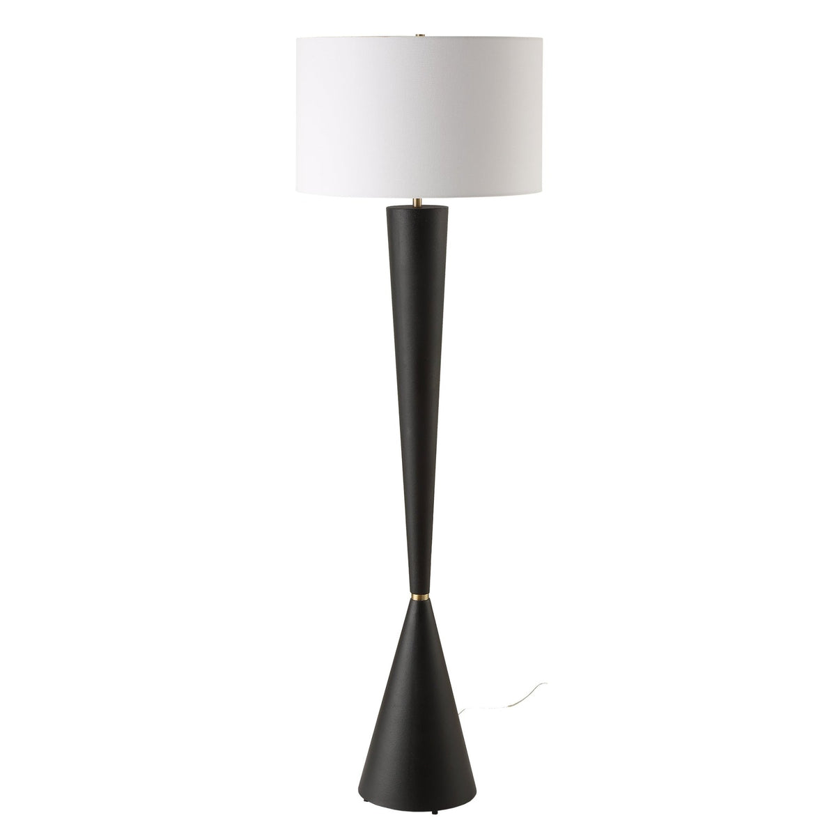 Layla Black Tapered Floor Lamp Floor lamps| Uttermost