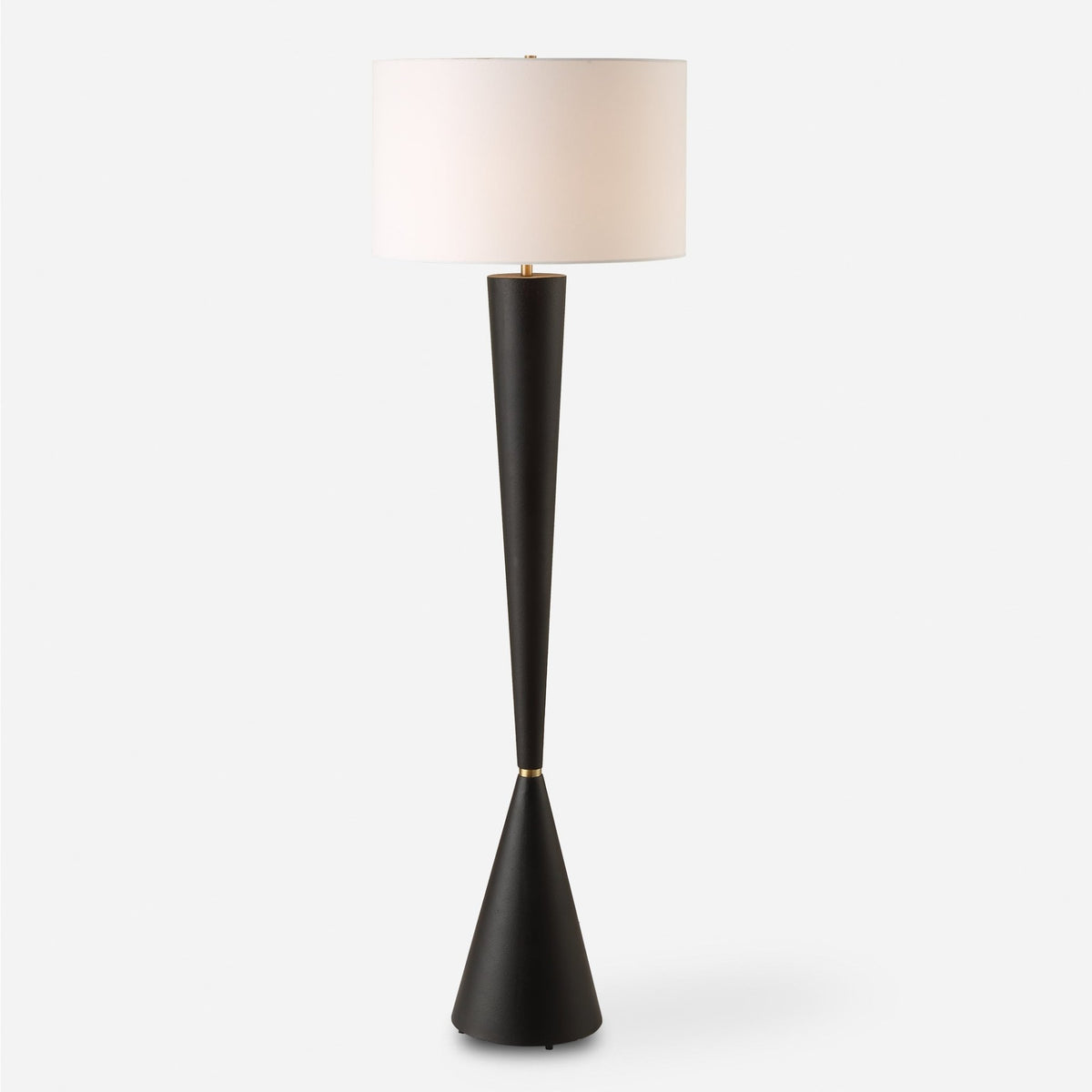 Layla Black Tapered Floor Lamp Floor lamps| Uttermost