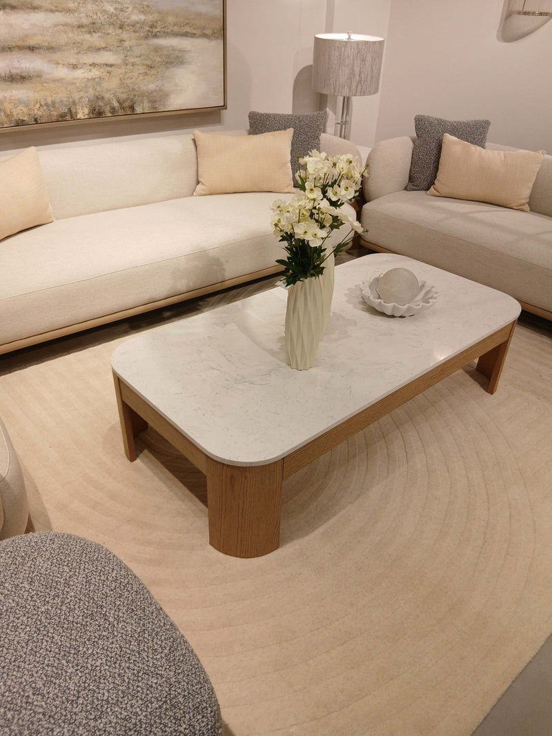 Leaner Beige XXL Sofa - Al Rugaib Furniture