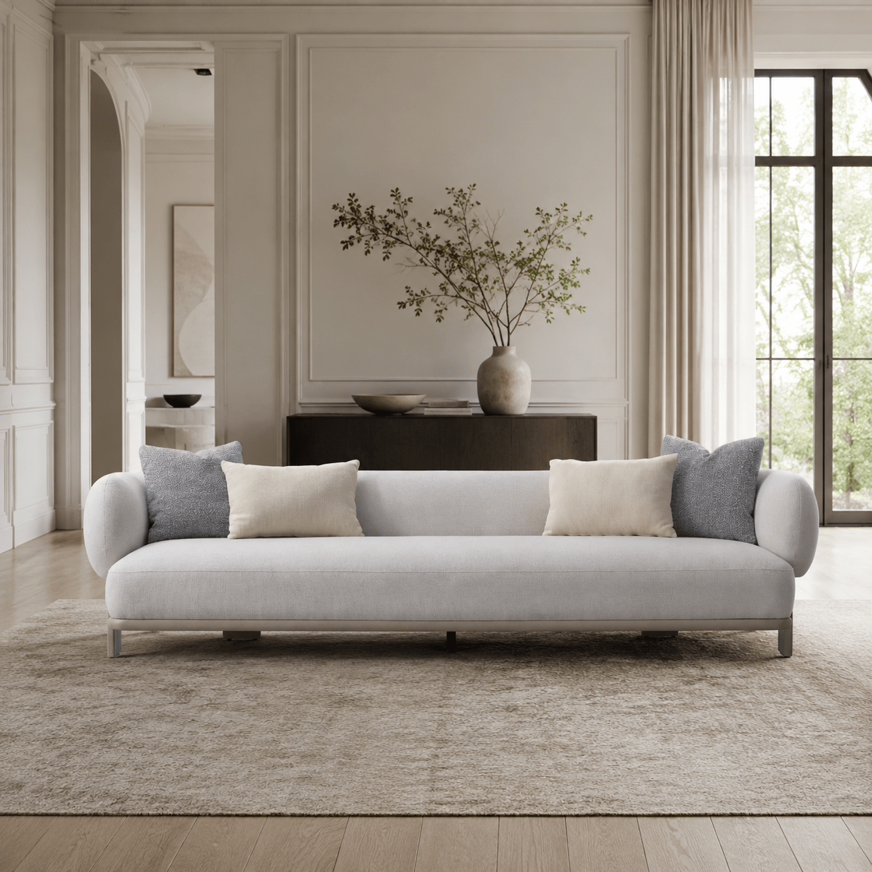 Leaner Beige XXL Sofa XL Sofas| Roots Furniture