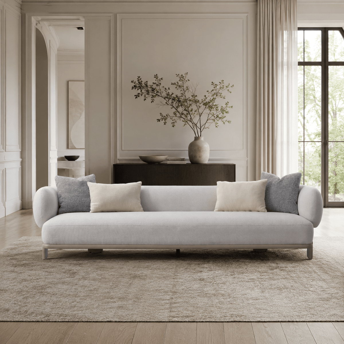 Leaner Beige XXL Sofa XL Sofas| Roots Furniture