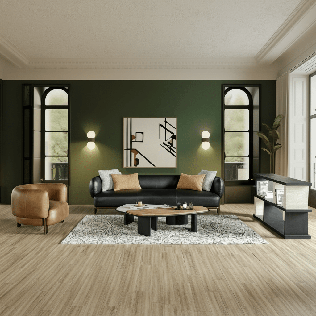 Leaner Black & White Left Side Coffee Table W140 Coffee Tables| Roots Furniture