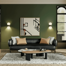 Leaner Brown & Balck Right Side Coffee Table W141