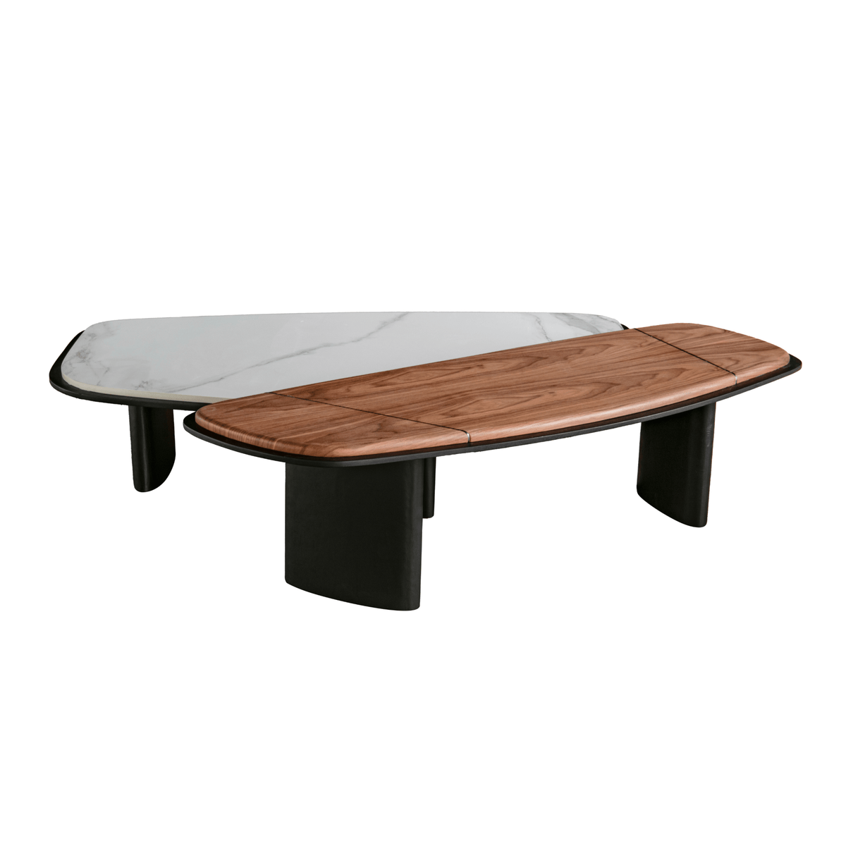 Leaner Brown & Balck Right Side Coffee Table W141 Coffee Tables| Roots Furniture