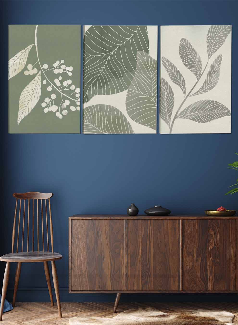 Leaves Botanical Paintings(set of 3) Paintings & Pictures| LOWHA