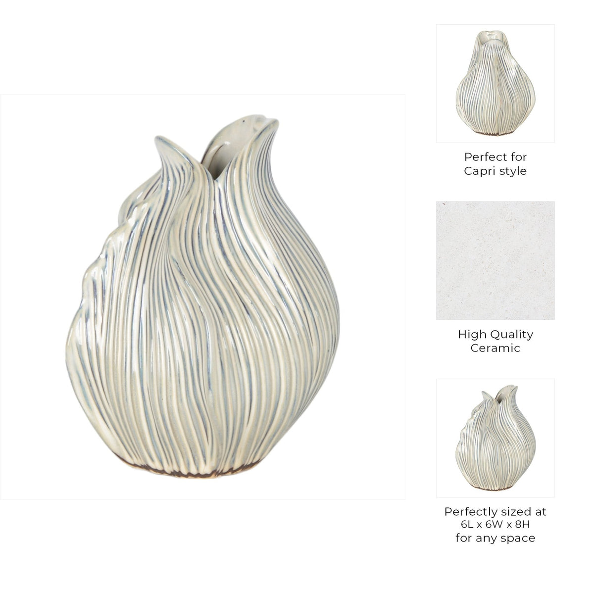LEBENY VASE Vases and Jars| Sagebrook Home
