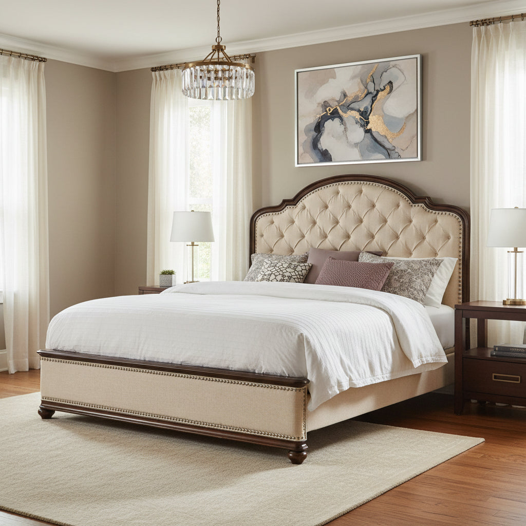 Leesburg Queen Upholstered Bed Beds| Hooker