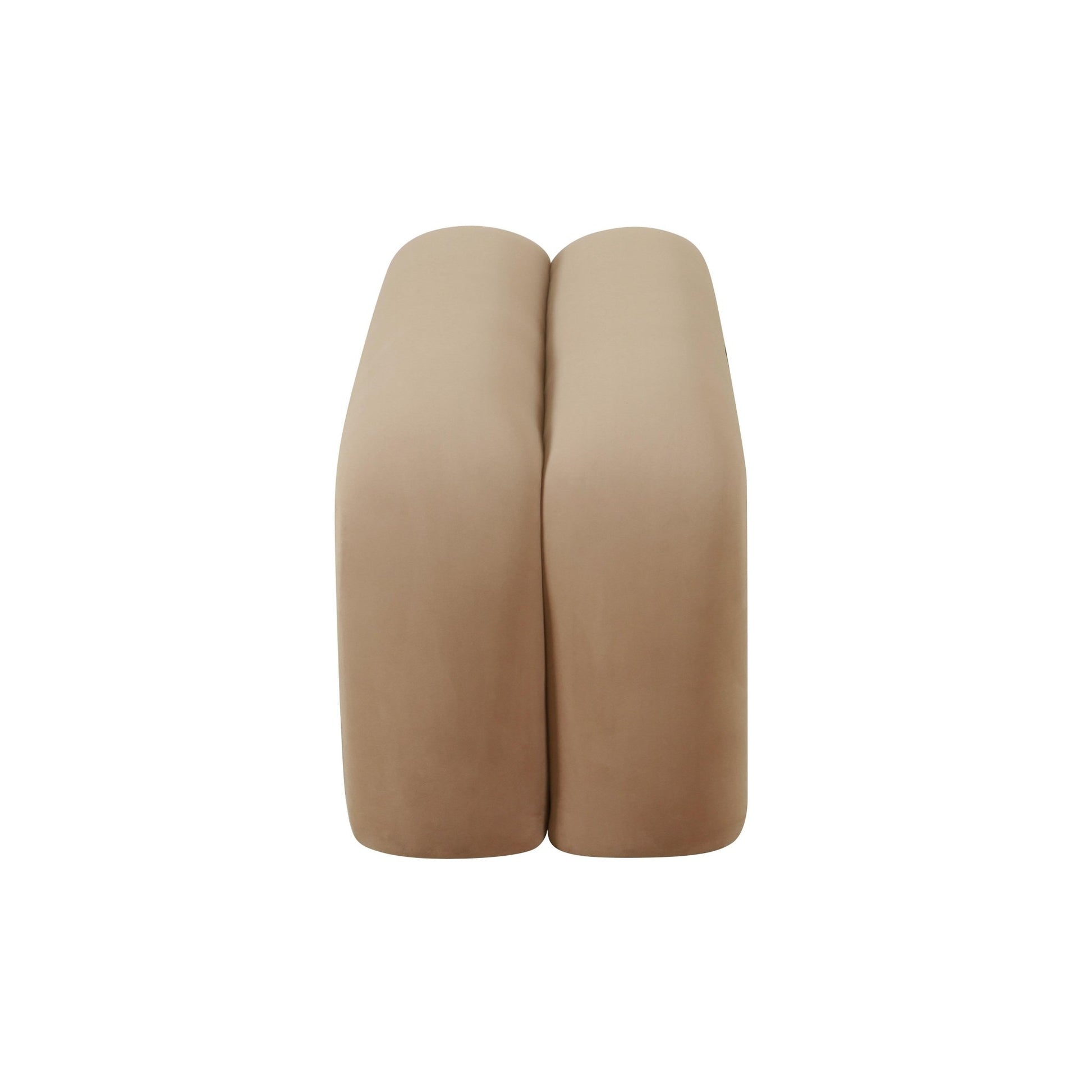 Leigh Taupe Velvet Channeled Bench Benches| TOV
