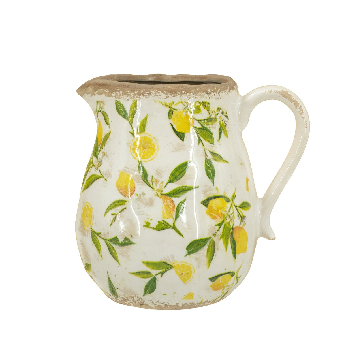 Lemon Pattern Pitcher Vase Vases and Jars| Roots Furniture