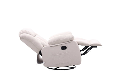 Lena Beige Swivel Recliner with Glider - Al Rugaib Furniture