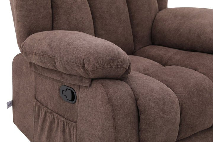 Lena Brown Swivel Recliner with Glider Recliners| Roots Furniture
