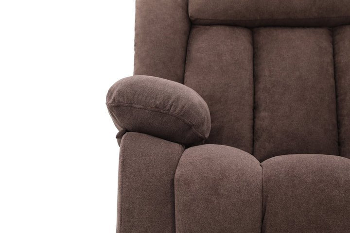 Lena Brown Swivel Recliner with Glider Recliners| Roots Furniture