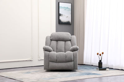 Lena Grey Swivel Recliner with Glider - Al Rugaib Furniture