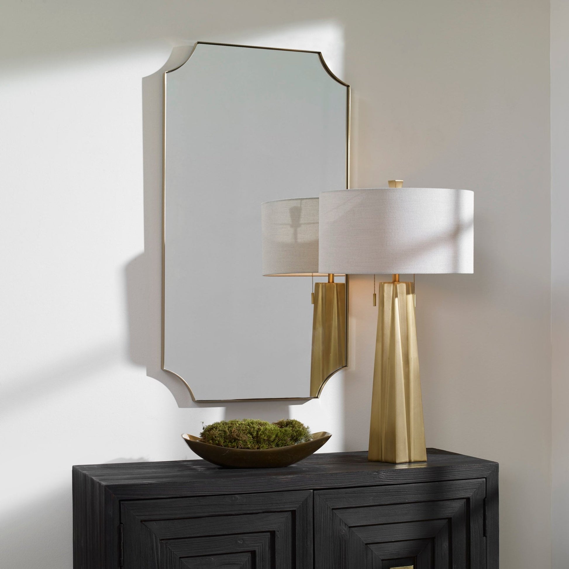Lennox Brass Mirror Mirrors| Uttermost