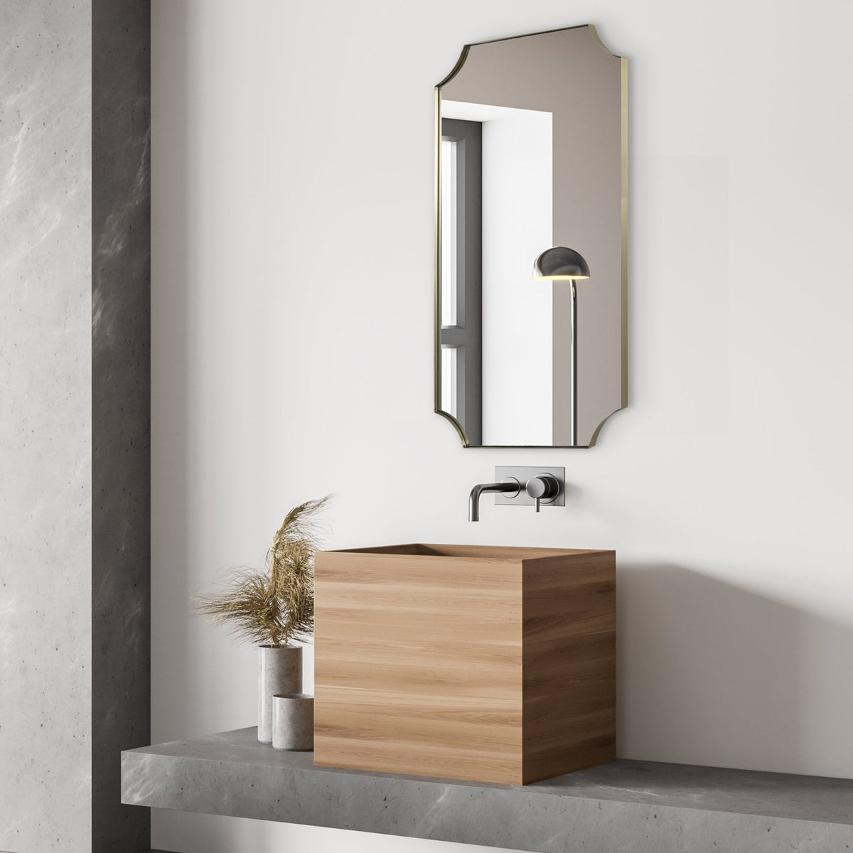 Lennox Brass Mirror Mirrors| Uttermost