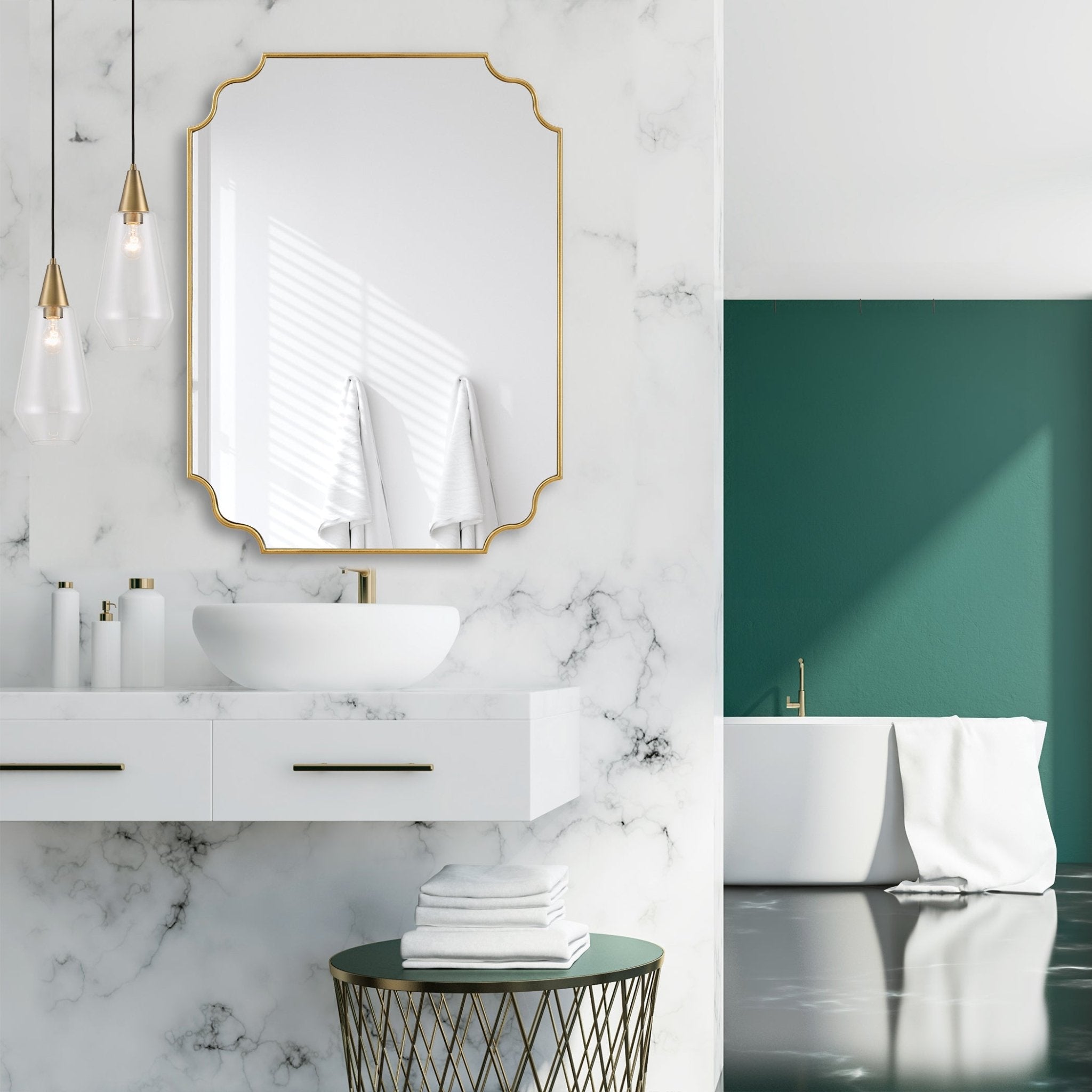 Lennyn Gold Vanity Mirror Mirrors| Uttermost