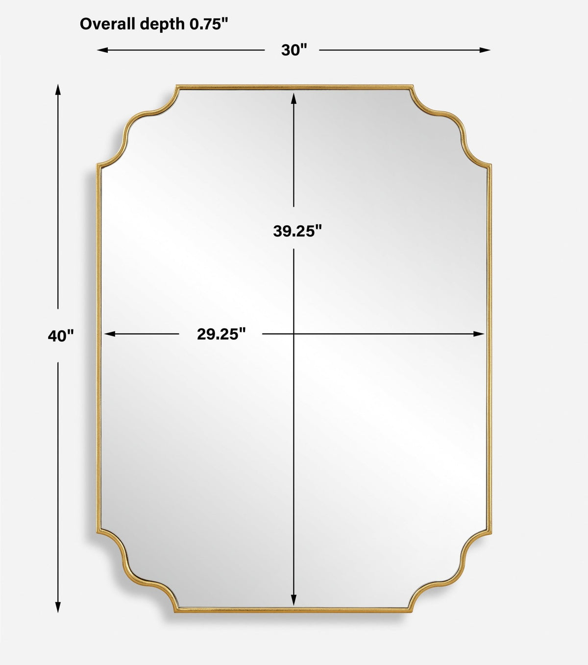 Lennyn Gold Vanity Mirror Mirrors| Uttermost