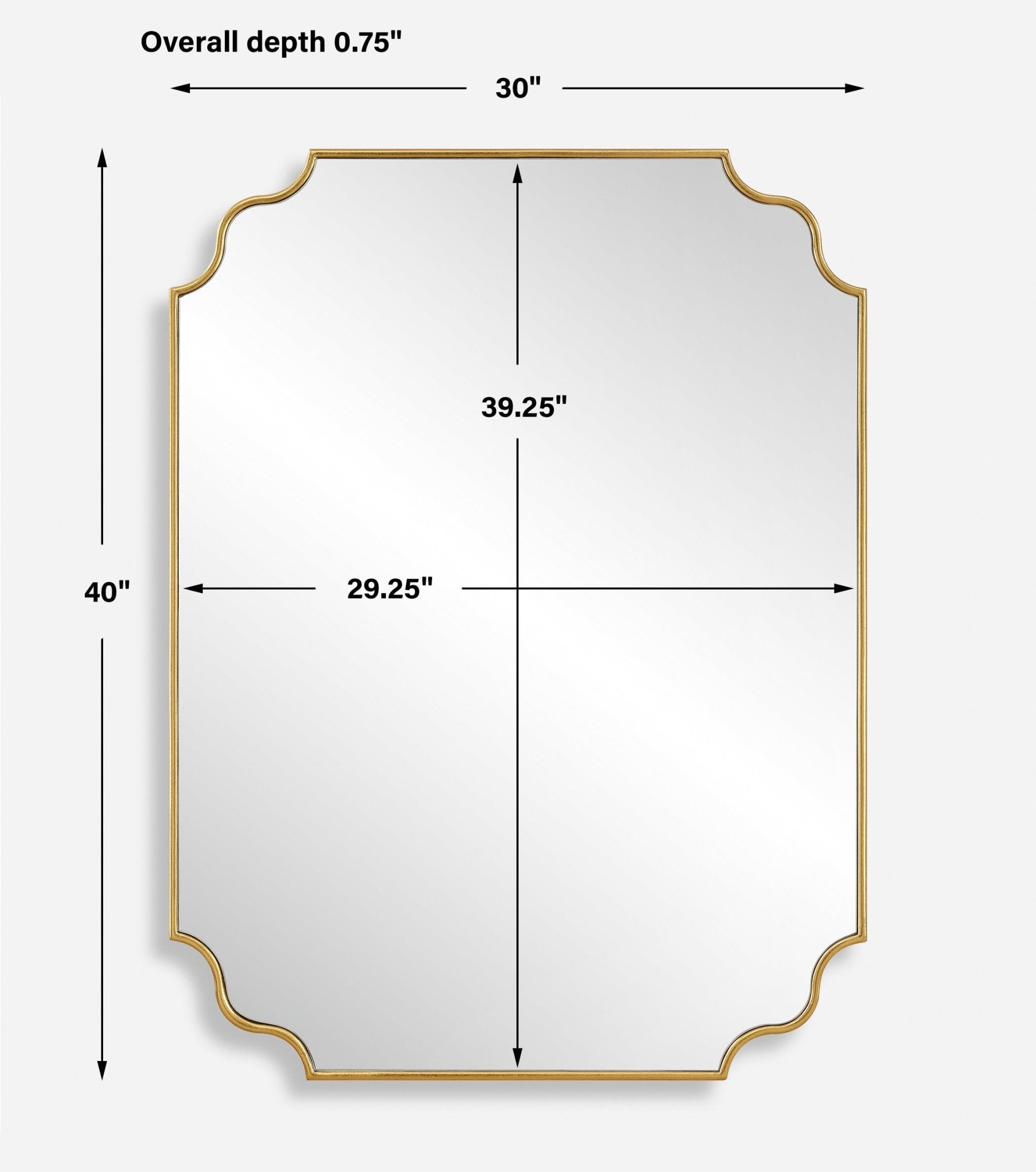 Lennyn Gold Vanity Mirror Mirrors| Uttermost