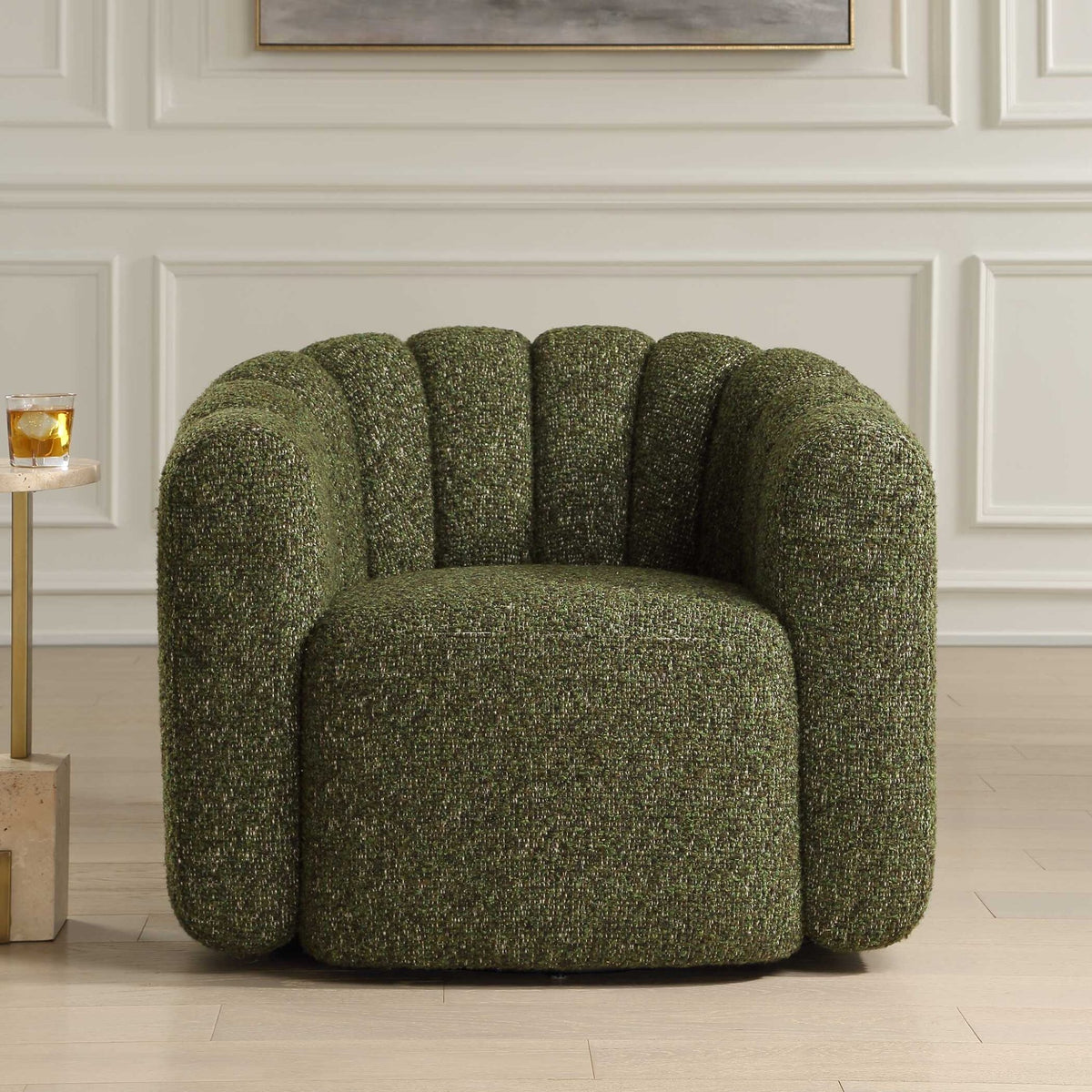 Lenoir Green Swivel Chair Chairs| Uttermost