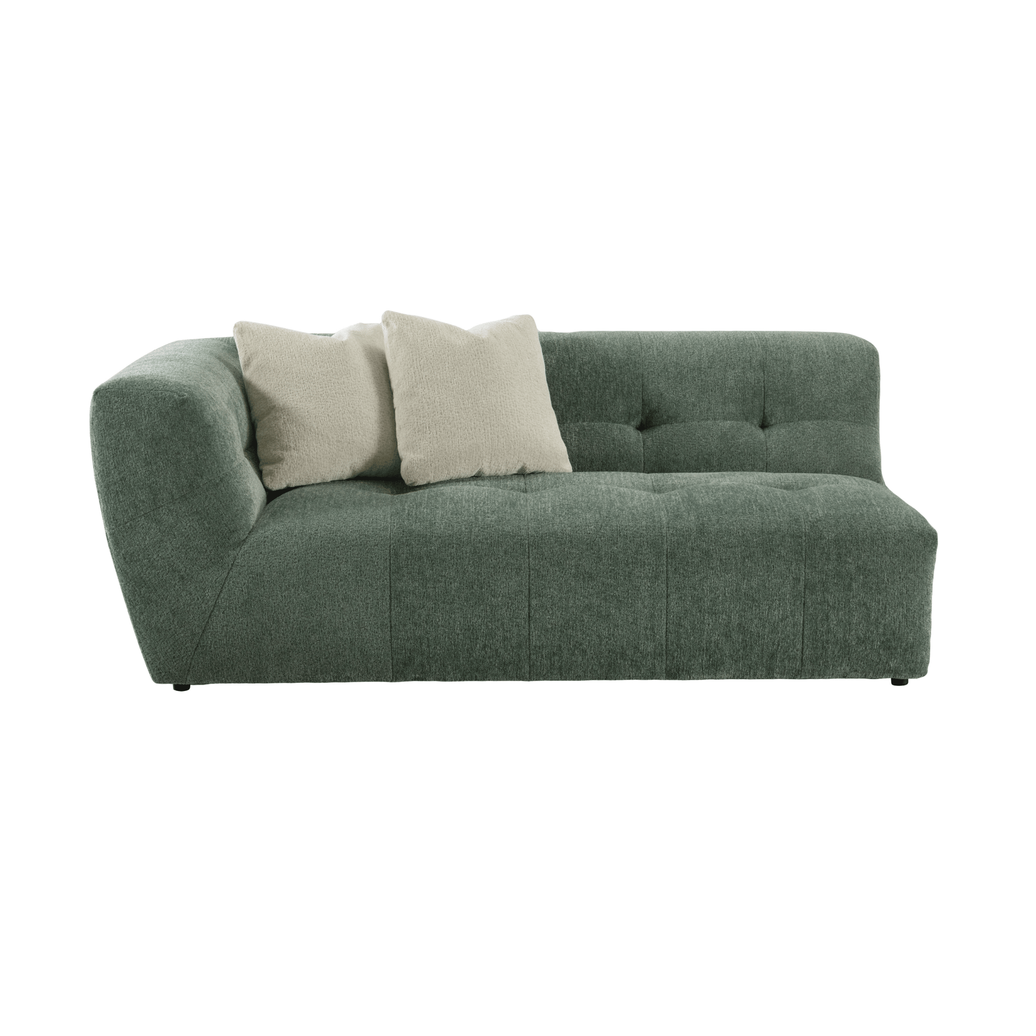 Leo Green Left Arm Facing Sofa Sectionals| Roots Furniture