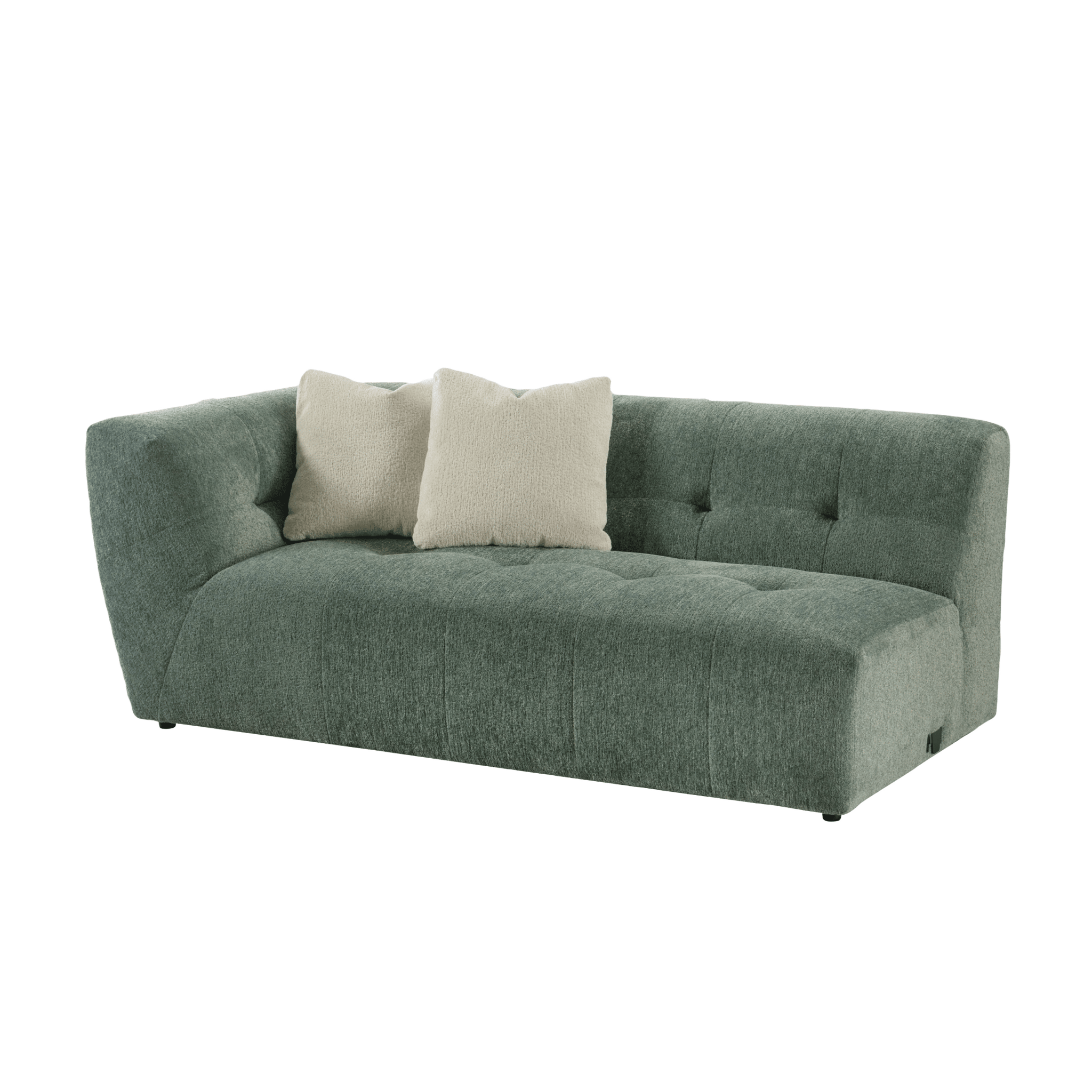 Leo Green Left Arm Facing Sofa Sectionals| Roots Furniture