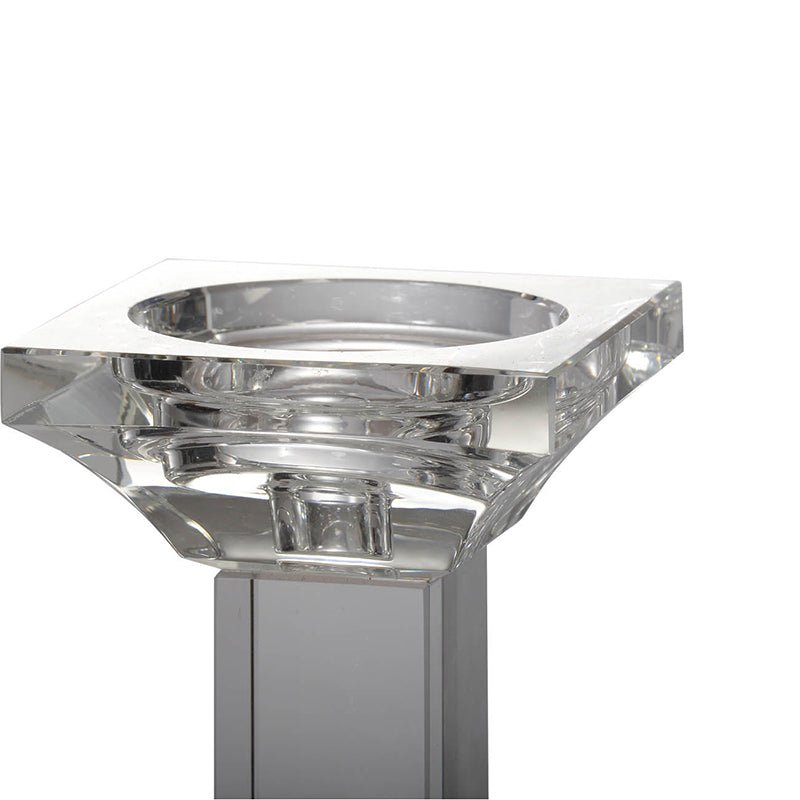 Leon Crystal Pillar Candle Holder, Medium Candle Holders| Roots Furniture