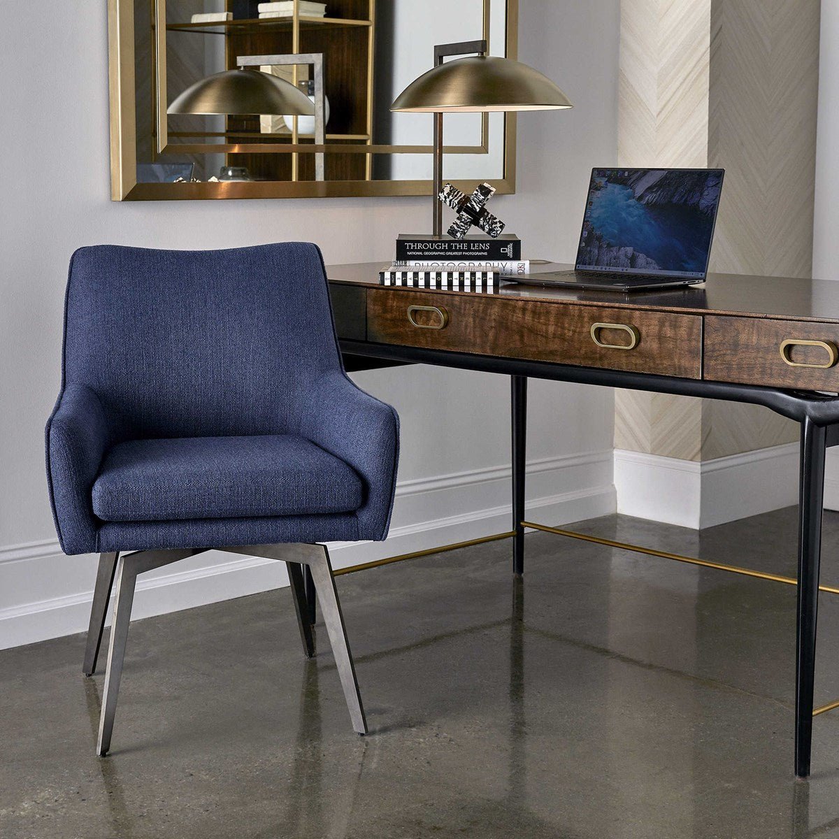 Let'S Twist Dining Chair, Regatta Blue Chairs| Uttermost
