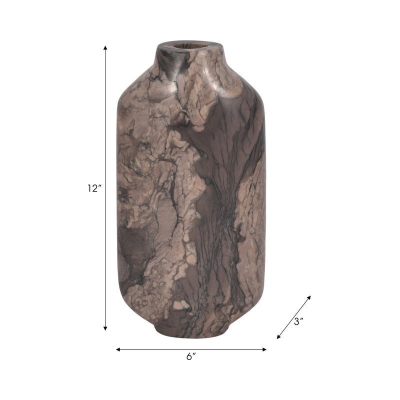 Levanto, 12" Contemporary Vase, Multi - Al Rugaib Furniture