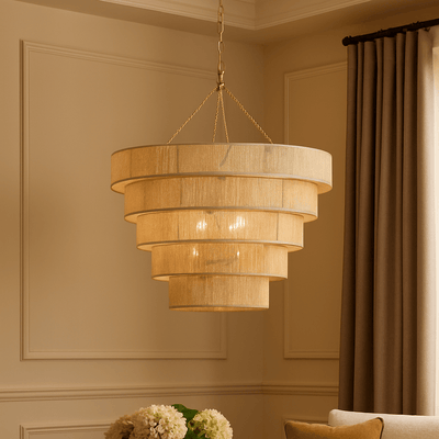 Leyte - 5 - TIER WOVEN PENDANTS - Al Rugaib Furniture