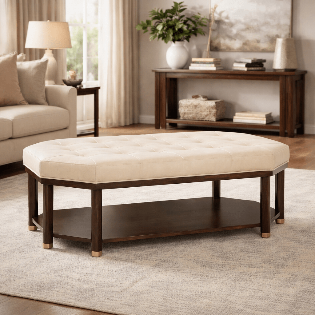Libby Langdon Edgemere Cocktail Ottoman Ottomans| Fairfield Chair