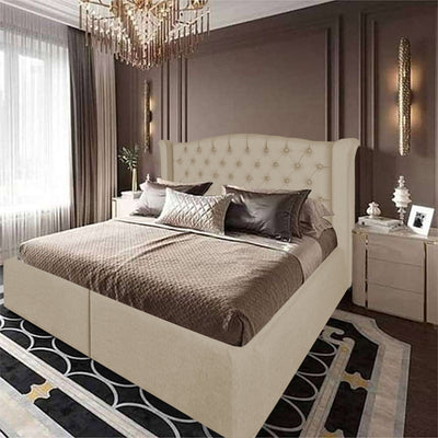 In House | Al Dimashqi Bed Frame Linen - 200x180 cm
