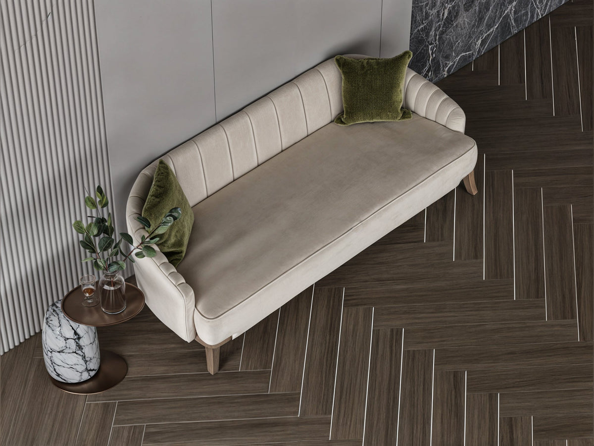 Light coffee chanel sofa 220x85x45 cm Sofas & Loveseats| Oak