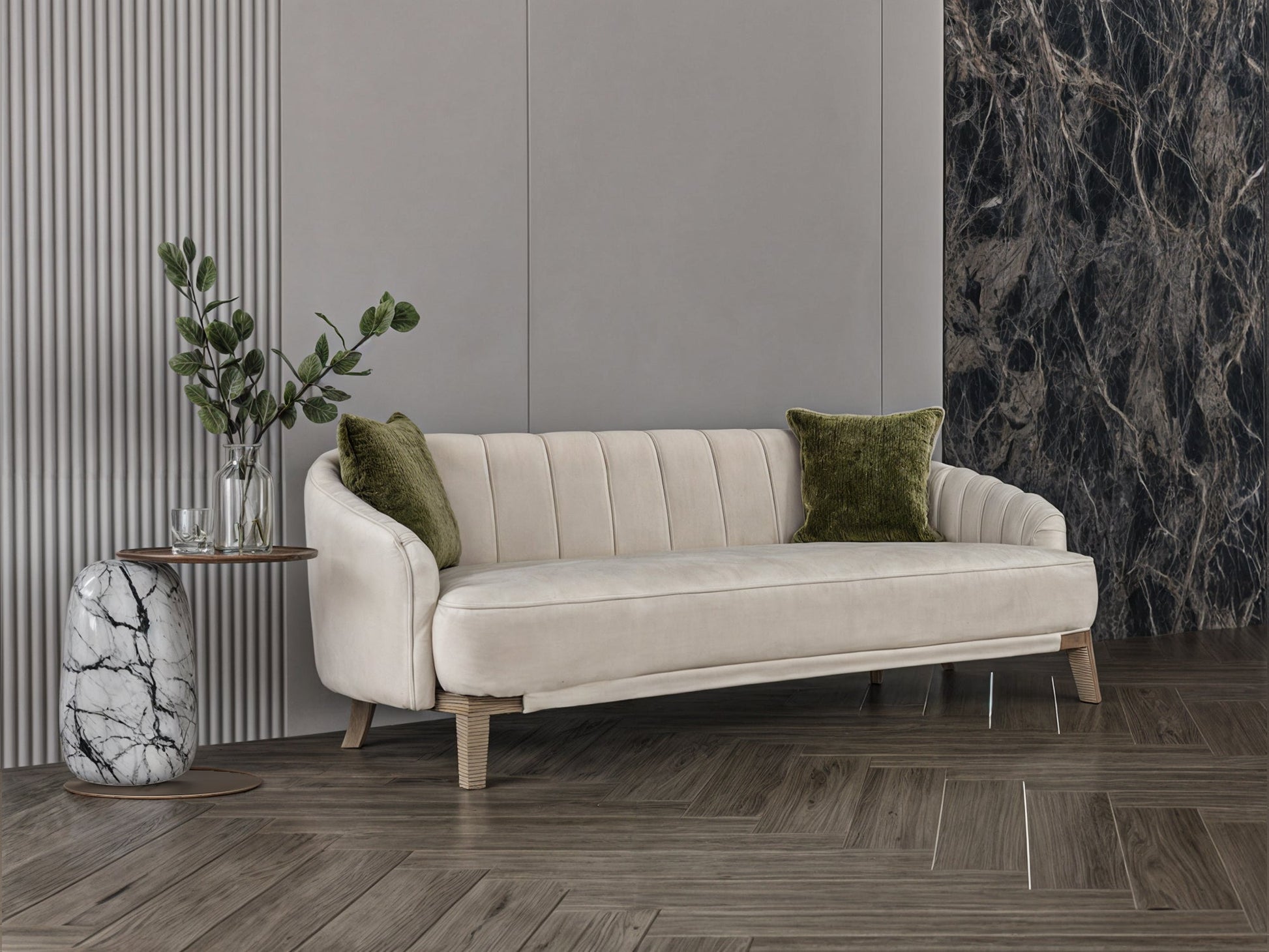 Light coffee chanel sofa 220x85x45 cm Sofas & Loveseats| Oak