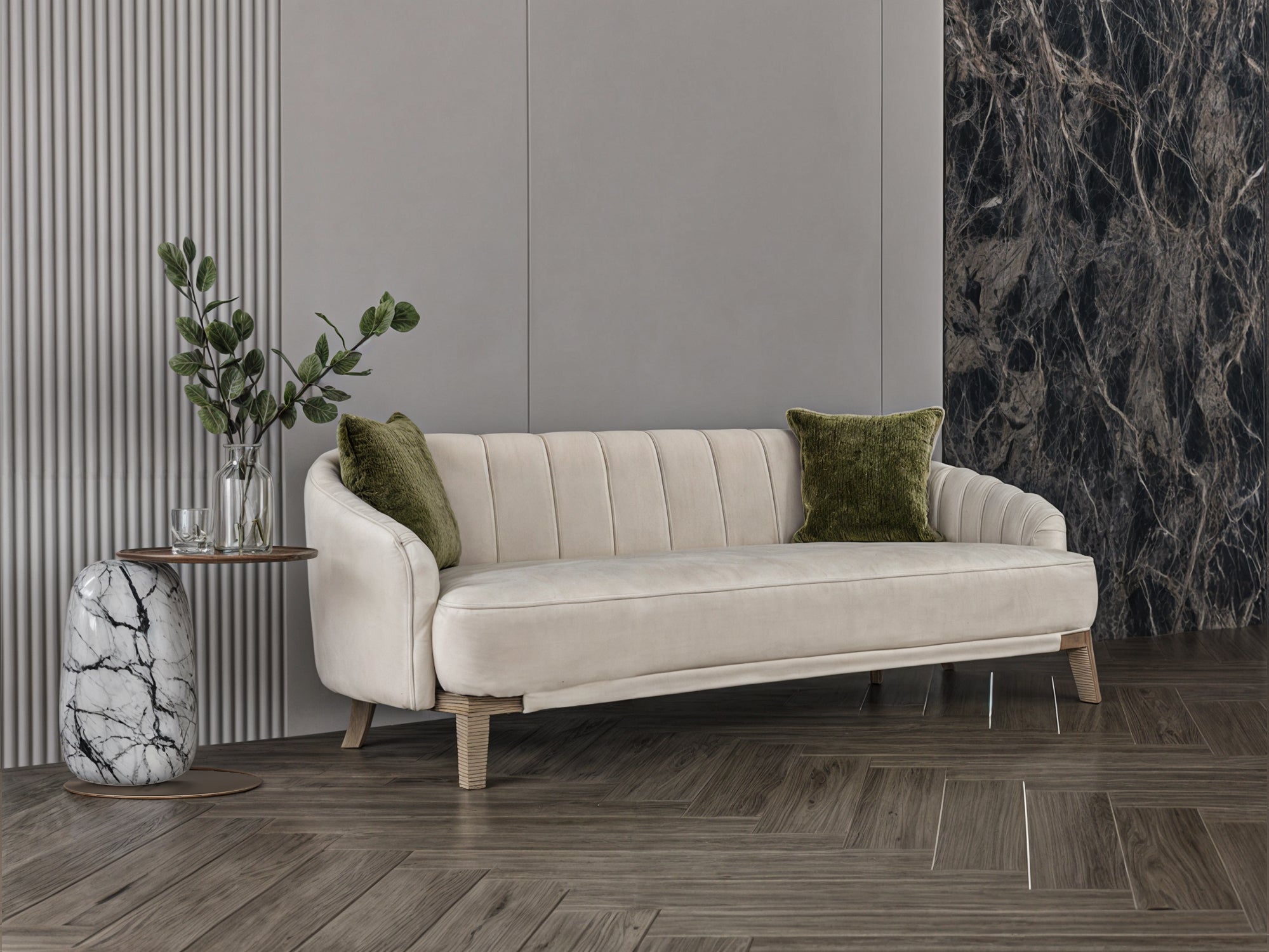 Light coffee chanel sofa 220x85x45 cm Sofas & Loveseats| Oak