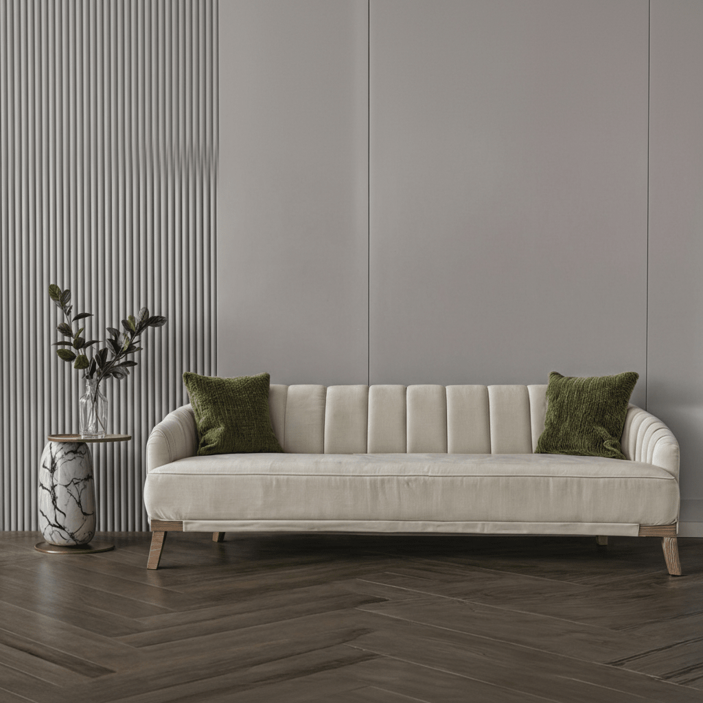 Light coffee chanel sofa 220x85x45 cm Sofas & Loveseats| Oak