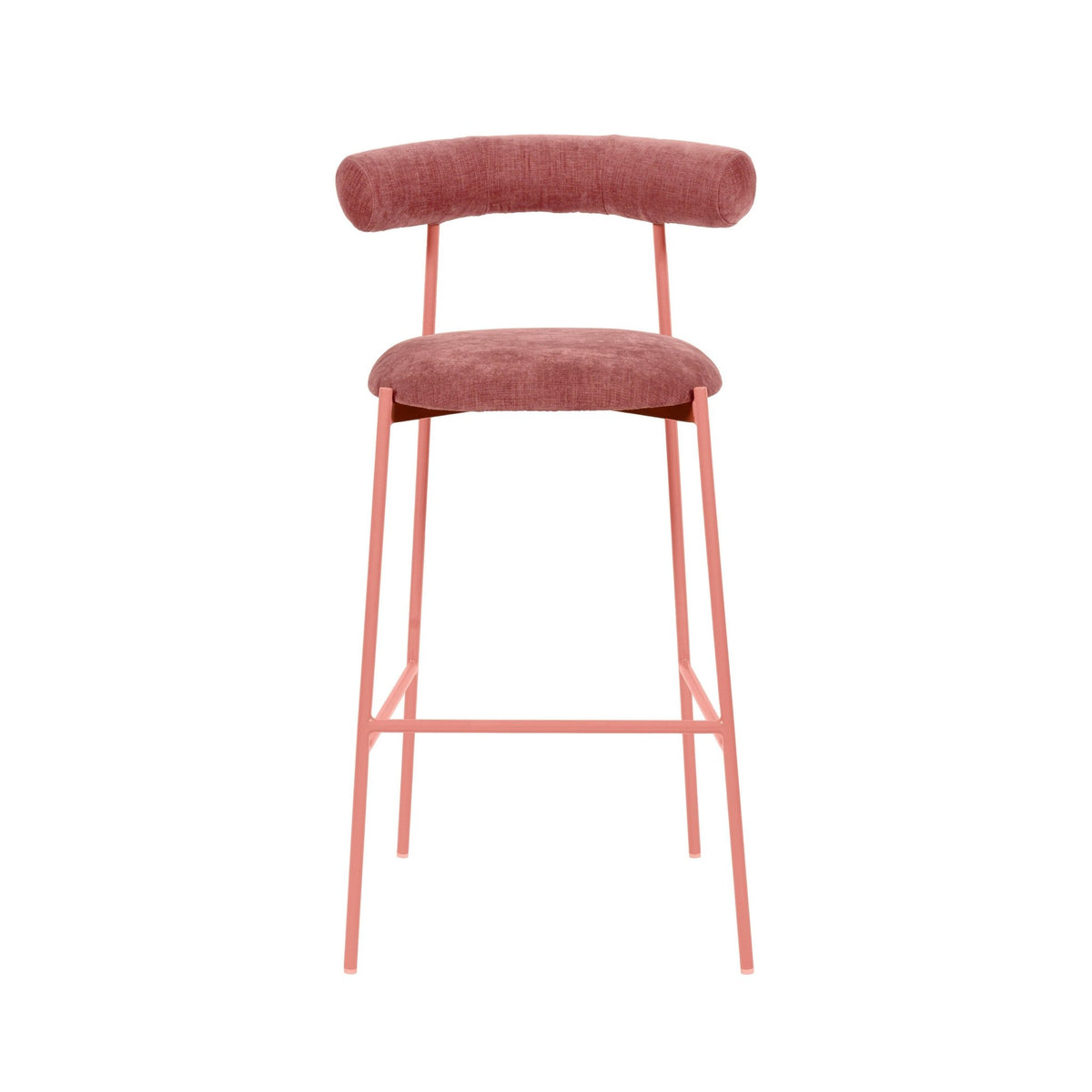 Liliana Mauve Performance Velvet Bar Stool Stools| TOV