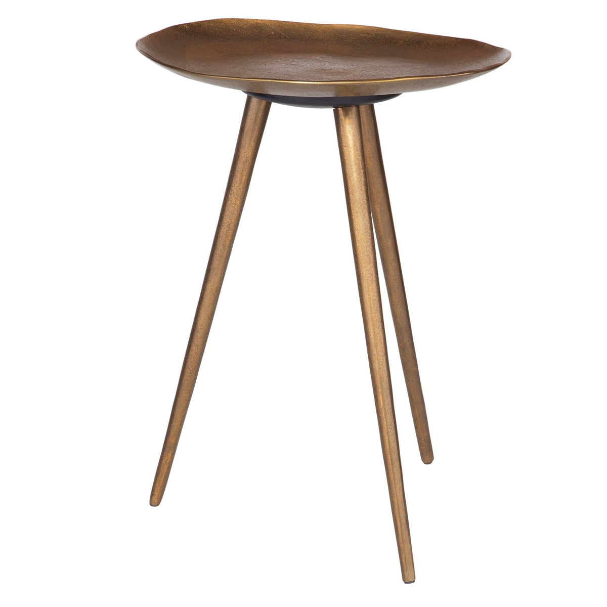 Lily Pad Antique Brass Accent Table Accent & End Tables| Uttermost