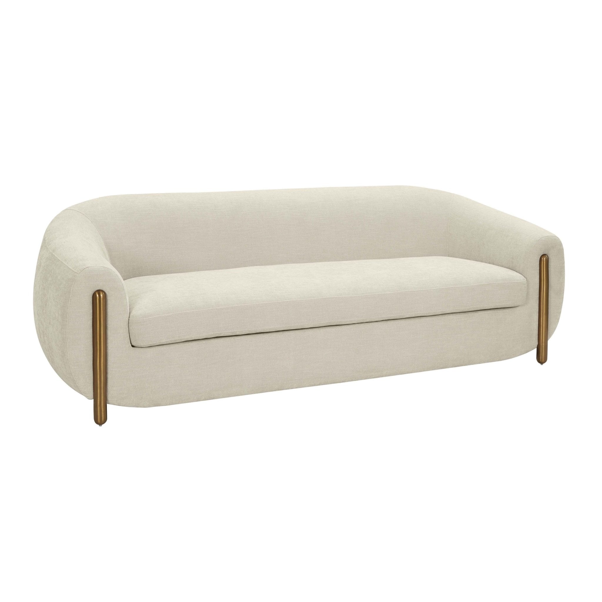 Lina Grey Textured Linen Sofa Sofas & Loveseats| TOV
