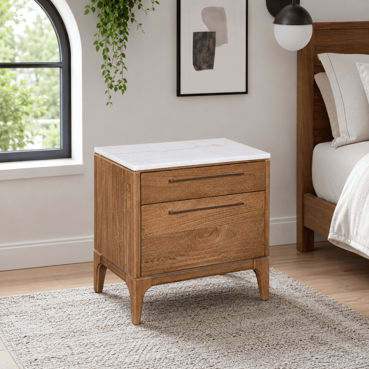 Linderson Two Drawer Night Stand Nightstands| Ashley Homestore