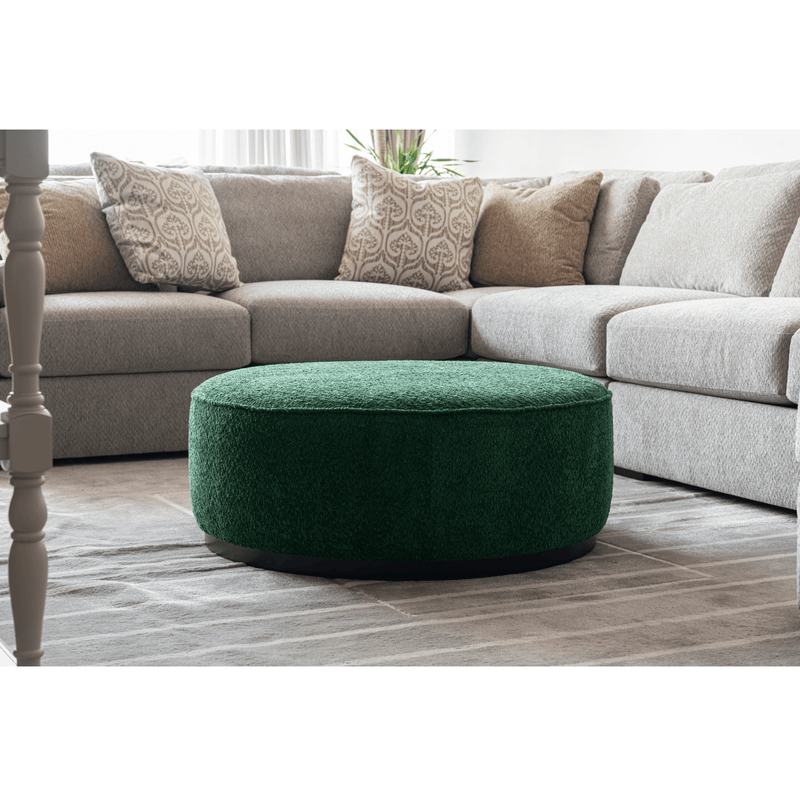 Linen Ottoman W91xH36cm - Al Rugaib Furniture