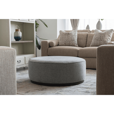 Linen Ottoman W91xH36cm - Al Rugaib Furniture