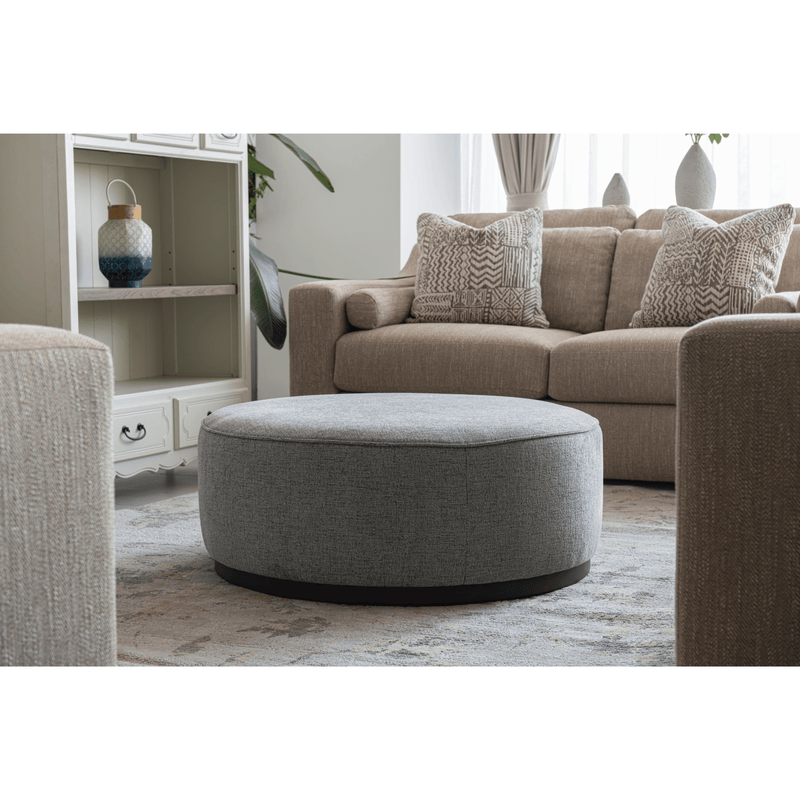 Linen Ottoman W91xH36cm - Al Rugaib Furniture