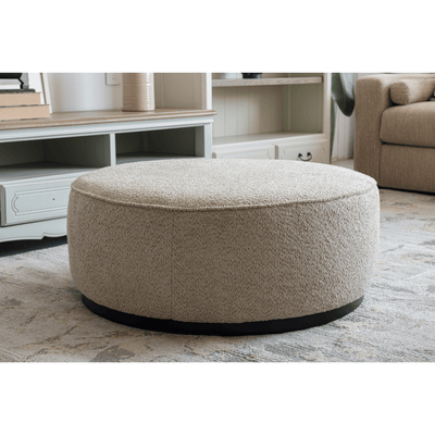 Linen Ottoman W91xH36cm - Al Rugaib Furniture