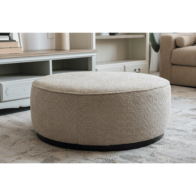 Linen Ottoman W91xH36cm - Al Rugaib Furniture