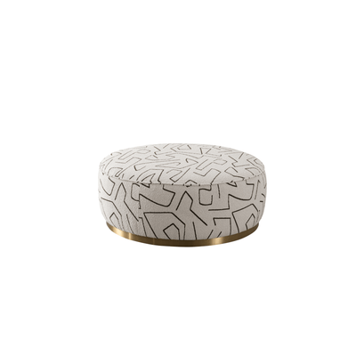 Linen Ottoman W91xH36cm - Al Rugaib Furniture