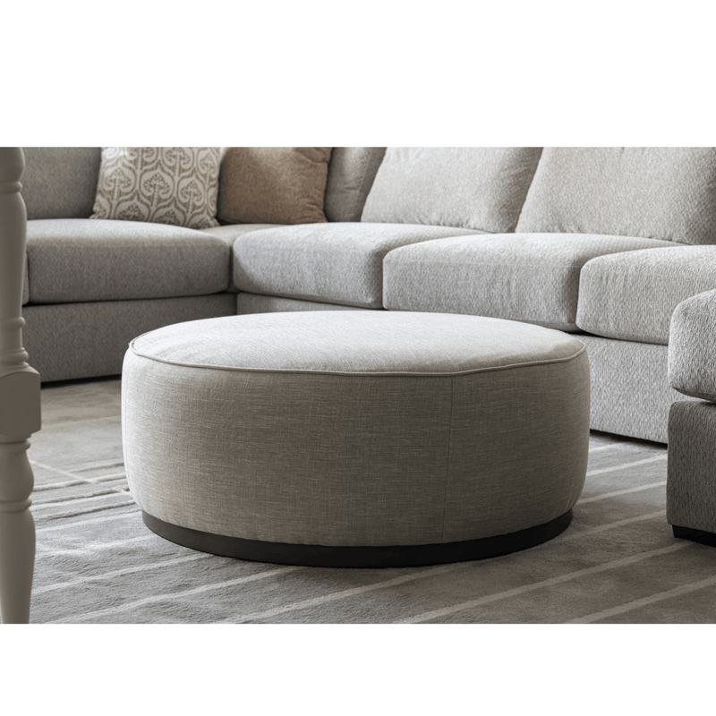 Linen Ottoman W91xH36cm - Al Rugaib Furniture