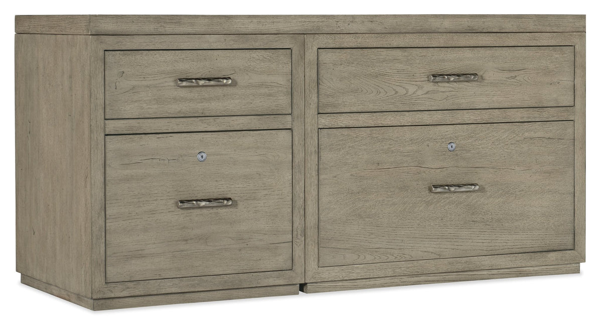 Linville Falls 60" Credenza with File and Lateral File TV Units| Hooker