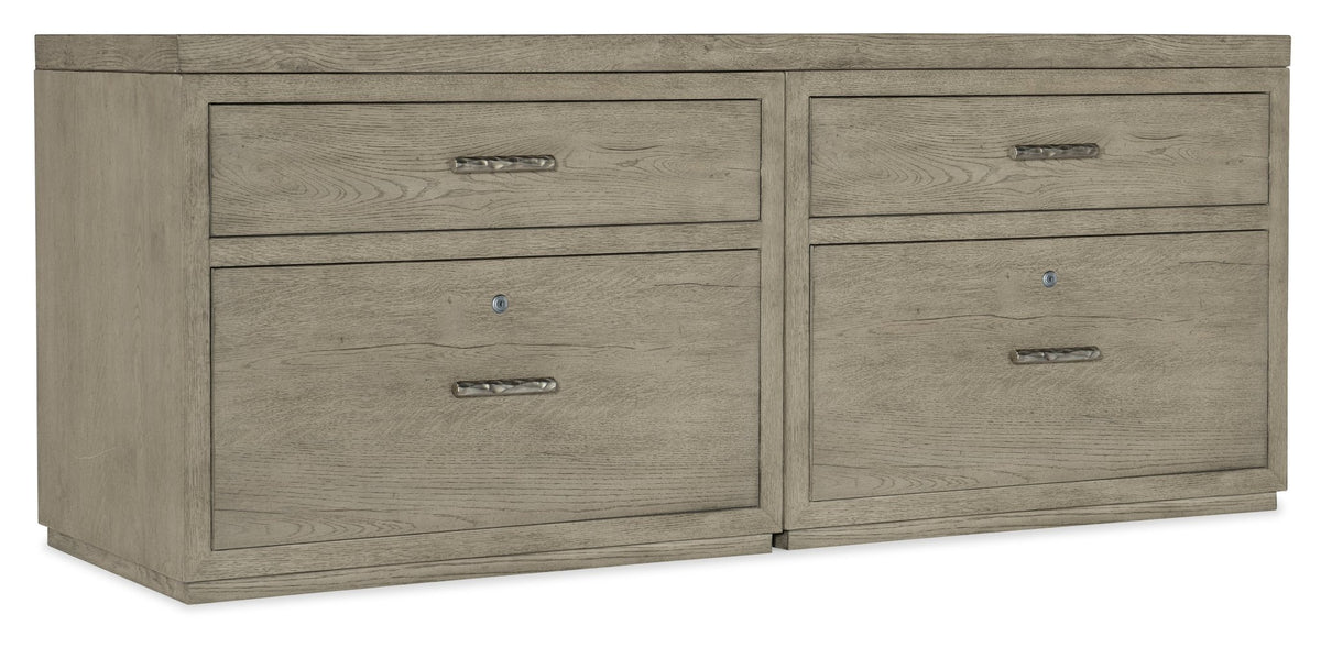 Linville Falls 72" Credenza with Two Lateral Files TV Units| Hooker